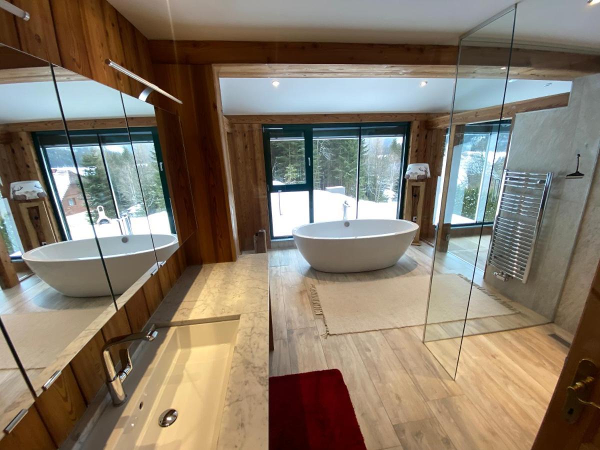 Chalet Sodamin Alpin Mit Wellness 上陶恩 外观 照片